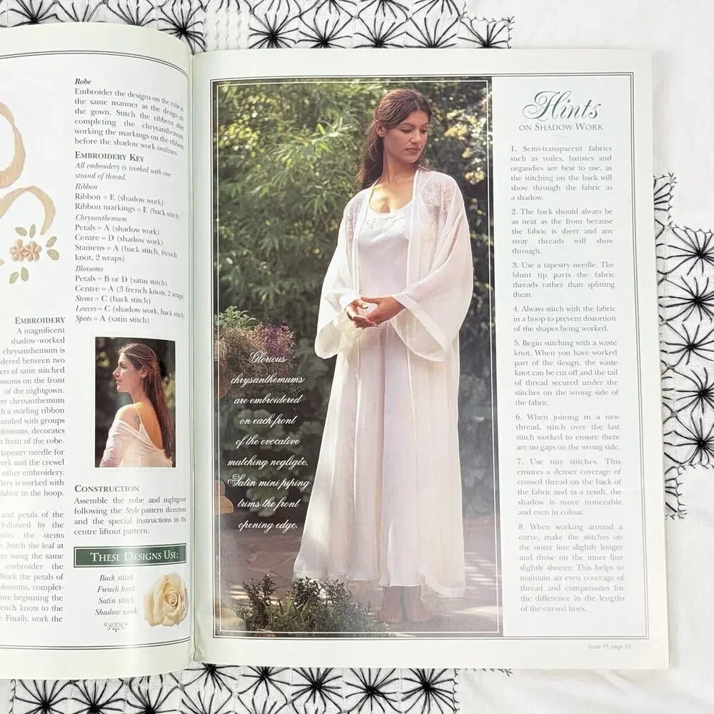 Inspirations Embroidery Magazine 1997 Issue 15 Floral Cottage Patterns